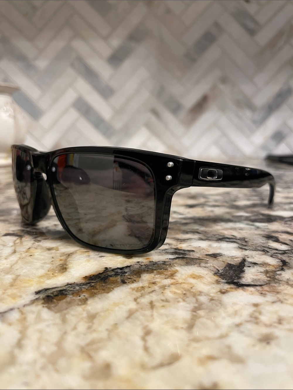 Oakley Holbrook Black Rectangular Sunglasses